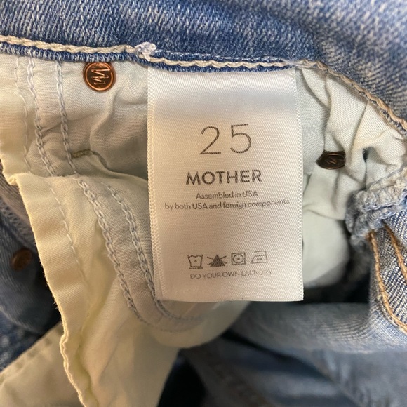 MOTHER The Stunner Ankle Fray Jeans Size 25 - Picture 13 of 14